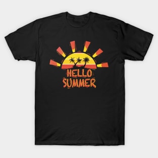 Hello summer happy last day of school teacher student T-Shirt